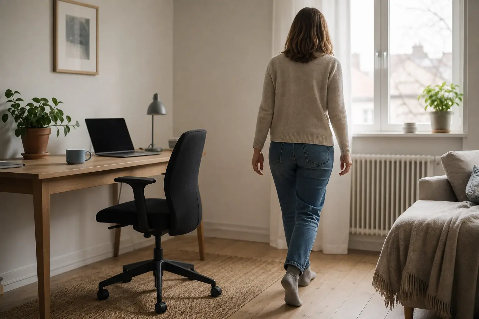 Rörelsepauser för skrivbordsliv – fem minuter som bryter dagen