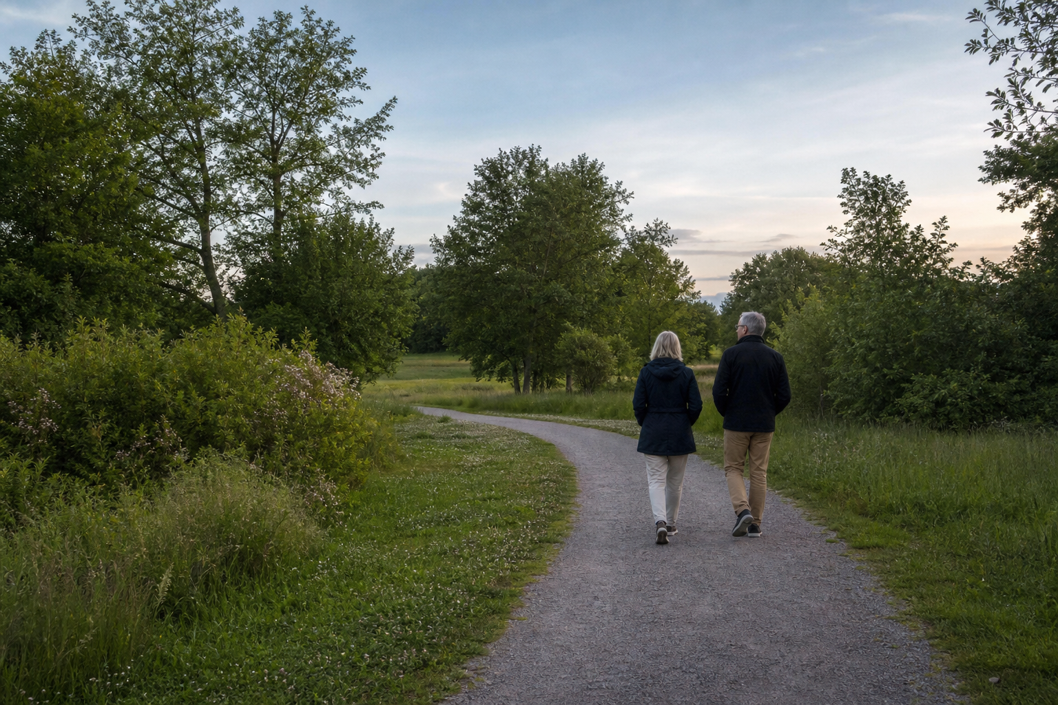 En promenad efter maten är den enklaste vanan att börja med